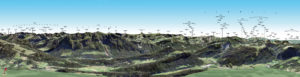 3D Gipfelpanorama Bergstation Gaumgarten Sued