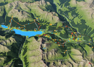3D Panoramakarte Biken Endurotrail Ferienregion Reschenpass